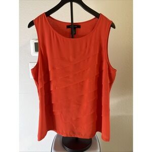 89th + Madison Women's Sleeveless Top Orange Size XL